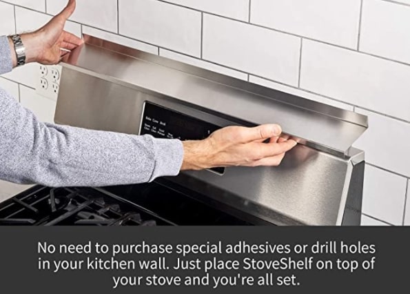 magnetic stove shelf