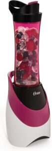 Oster BLSTPB-WPK My Blend 250-Watt Blender with Travel Sport Bottle, Pink-min