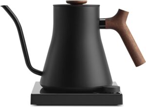 Fellow Stagg EKG Electric Gooseneck Kettle - Pour-Over Coffee and Tea Kettle - Stainless Steel Water Boiler - Quick Heating for Boiling Water - Matte Black