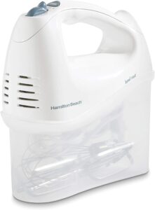 Hamilton Beach 6-Speed Electric Hand Mixer, Beaters and Whisk, with Snap-On Storage Case