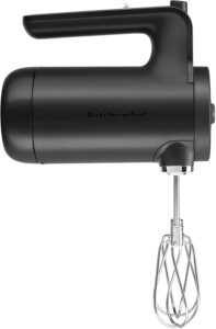 KitchenAid KHMB732BM Cordless Hand Mixer, 7 Speed