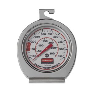 Rubbermaid Commercial Products Stainless Steel Monitoring Thermometer for Oven/Grill/Smoking Meat/Food 