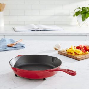 enameled cast iron frying pan-min