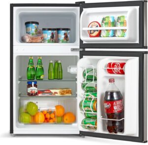 Midea WHD-113FSS1 Compact Refrigerator, 3.1 cu ft, Stainless Steel 