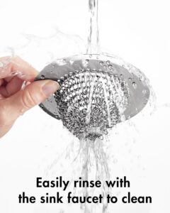 Wokdada Sink Drain Strainer, Reversible Easy Clean Mesh Sink Strainer with 304 Stainless Steel, Revolutionary Anti-Rust Large Kitchen Sink Strainer Food...