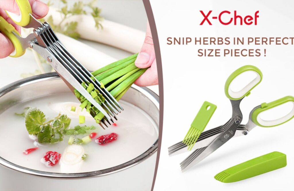 X-Chef Herb Scissors—5 Blade-min
