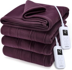 11 Sunbeam Quilted Fleece Heated Blanket-min