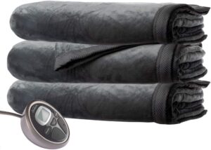 18 Sunbeam Velvet Plush Heated Blanket-min