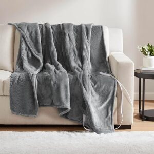 5 Beautyrest Heated Plush Throw Blanket-min