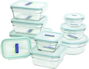 Best Airtight Food Storage Containers Top Guide 7 Glasslock Airtight Glass Storage Containers (18-Piece Set)-min