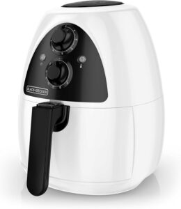 10 BLACK+DECKER Purify 2-Liter Air Fryer, WhiteBlack, HF100WD-min