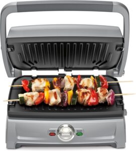 Best Indoor Grills for Healthy Cooking | Buyer’s Guide 12 11 Cuisinart GR-150 Griddler Deluxe-min