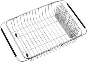 Best Dish Drying Racks for Small Counters: Compact, Stylish & Functional 13 12 SANNO Expandable Over-the-Sink Rack-min
