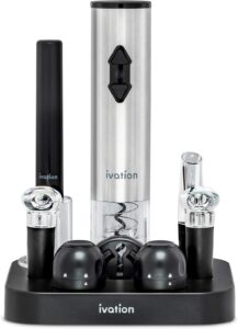 12 vation 9-Piece Wine Set Electric Opener, Air Pump-min