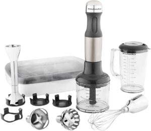 Best High-Power Blenders Under $150 14 13 KitchenAid KHB2561ACS Architect Series 5-Speed Hand Blender - Coco Silver-min