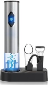 14 CIRCLE JOY 5-in-1 Electric Wine Opener Gift Set Stainless Steel Electric Wine-min