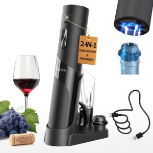 15 CIRCLE JOY Rechargeable Wine Opener Electric Wine Bottle-min