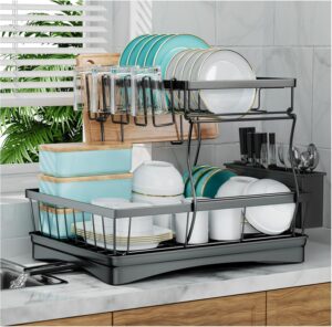 Best Dish Drying Racks for Small Counters: Compact, Stylish & Functional 16 15 large dish drying racks-min
