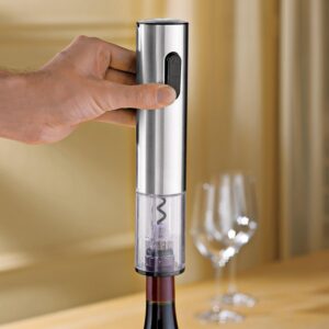 17 Wine Enthusiast - Electric Blue Corkscrew - Automatic Wine Opener Corkscrew - Push Button - Easy Open - Wine Key-min