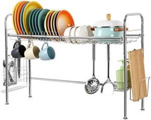 Best Dish Drying Racks for Small Counters: Compact, Stylish & Functional 18 17 heomu over the sink dish drying-min