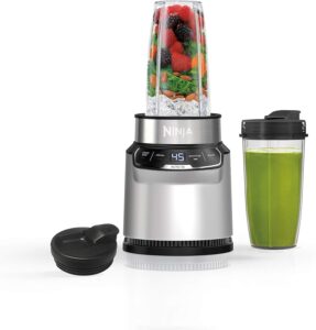 Best High-Power Blenders Under $150 21 20 Ninja - Nutri-Blender Pro Personal Blender with Auto-iQ - Cloud Silver-min
