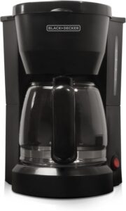Best Compact Coffee Makers for Small Kitchens 5 4 Black+Decker 5-Cup Coffeemaker (CM0700BZ)-min