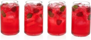 20 Best Beer Glass Sets for Home Use 5 4 Libbey Classic Can-Shaped Beer Glass Set (Set of 4