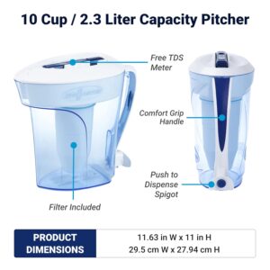 Best Water Filter Pitchers for Clean Drinking 5 4 ZeroWater+10-Cup+Pitcher+with+TDS+Meter-min