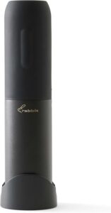 5 Rabbit Compact Electric Corkscrew Wine Bottle Opener, Black, 10.75 Inch-min