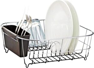 Best Dish Drying Racks for Small Counters: Compact, Stylish & Functional 7 6 Neat-O Deluxe Chrome-Plated Small Dish Rack-min