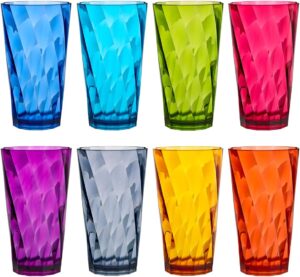 9 Optix 20oz Plastic Tumblers by US Acrylic-min