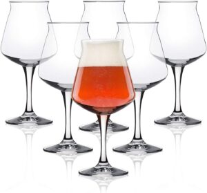 20 Best Beer Glass Sets for Home Use 10 9 Rastal Teku Stemmed Beer Glasses (Set of 6)