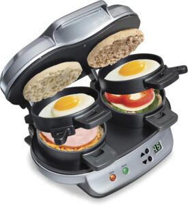 20 Best Sandwich Toasters for Perfect Crispy Sandwiches (2026 Guide) 2 1 Hamilton Beach Dual Breakfast Sandwich Maker-min