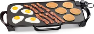 1 Presto 22-Inch Electric Griddle with Removable Handles-min