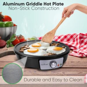 11 NutriChef Electric Griddle & Crepe Maker (PKGRST44)-min