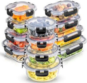 Best Glass Meal Prep Containers: The Ultimate Buyer’s Guide 14 13 JoyJolt Glass Storage Containers with Lids'-min