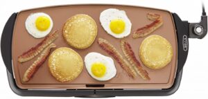 15 BELLA Copper Titanium Coated Electric Griddle-min