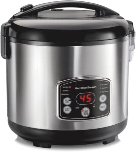 20 Best Small Rice Cookers for Perfect Rice of Premium Models 19 18 Hamilton Beach Digital Programmable Rice Cooker (37548)-min