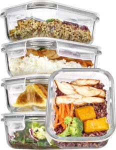 Best Glass Meal Prep Containers: The Ultimate Buyer’s Guide 20 19 Homevacious Glass Lunch Containers-min