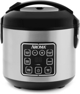 20 Best Small Rice Cookers for Perfect Rice of Premium Models 3 2 Aroma Housewares 8-Cup Digital Rice Cooker & Steamer (ARC-914SBD)-min