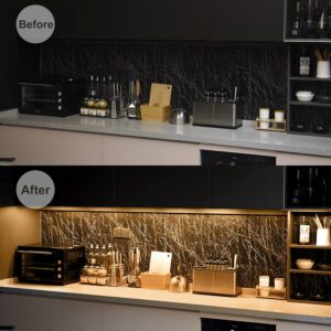 2 Under Cabinet LED Lighting Kit Plug in or Hardwired-min