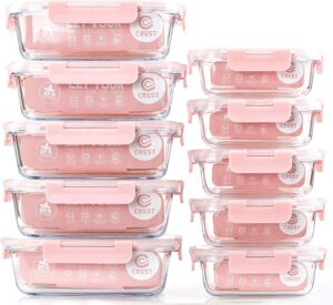 Best Glass Meal Prep Containers: The Ultimate Buyer’s Guide 21 20 C Crest Glass Meal Prep Containers-min