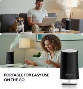 4 GENIANI Top Fill Cool Mist Humidifier & Diffuser-min